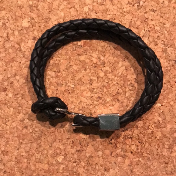 Burberry new men bracelet black leather - Picture 2 of 6